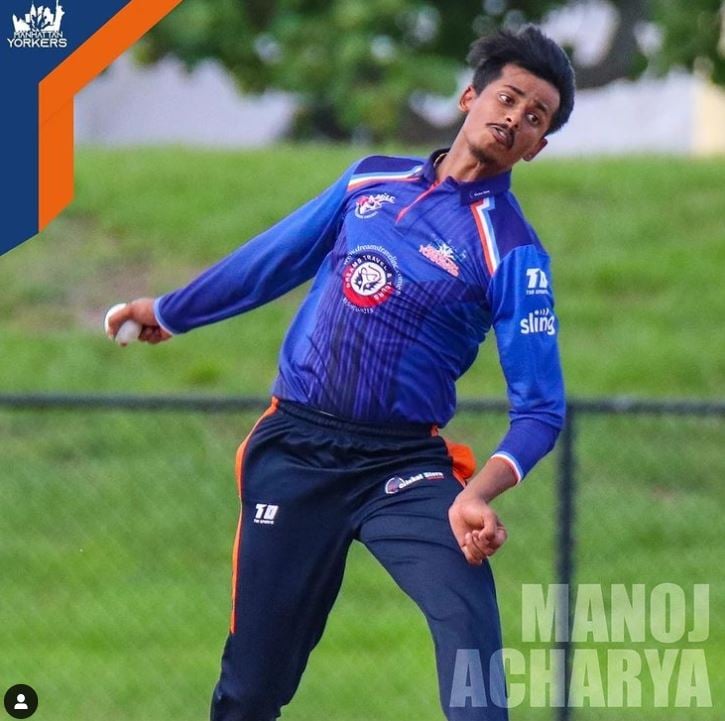 Excellent Bowling By Manoj Acharya in Low scoring game to beat New Jersey Stallions by 06 Runs